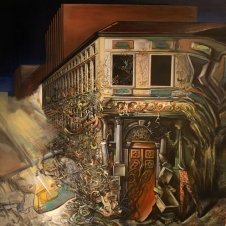 "Verbrechen der Ornamente 2" | 2009 | Öl auf Lw | 120 x 110 | Sven Großkreutz